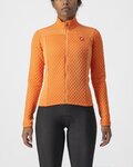 CASTELLI Cyklistický dres s dlouhým rukávem zimní - SFIDA 2 W - oranžová