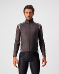 CASTELLI Cyklistická zateplená bunda - PERFETTO ROS LIMITED EDITION - šedá/bílá