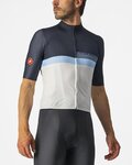 CASTELLI Cyklistický dres s krátkým rukávem - A BLOCCO - modrá/bílá