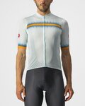 CASTELLI Cyklistický dres s krátkým rukávem - GRIMPEUR - světle modrá