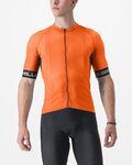 CASTELLI Cyklistický dres s krátkým rukávem - ENTRATA VI - oranžová