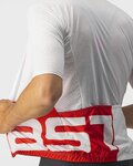 CASTELLI Cyklistický dres s krátkým rukávem - DOWNTOWN - bílá/červená