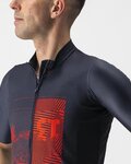 CASTELLI Cyklistický dres s krátkým rukávem - 13 SCREEN - modrá