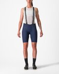 CASTELLI Cyklistické kalhoty krátké s laclem - FREE AERO RC W - modrá
