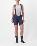 CASTELLI Cyklistické kalhoty krátké s laclem - ENDURANCE W - modrá