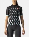 CASTELLI Cyklistický dres s krátkým rukávem - PENDIO - černá/bílá