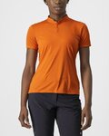 CASTELLI Cyklistické triko s krátkým rukávem - TECH 2 POLO - oranžová