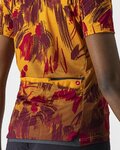 CASTELLI Cyklistický dres s krátkým rukávem - UNLTD SENTIERO - oranžová/červená
