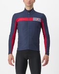 CASTELLI Cyklistická zateplená bunda - MORTIROLO 6S - modrá