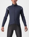 CASTELLI Cyklistická zateplená bunda - PERFETTO ROS 2 CONVERTIBLE - modrá