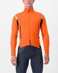 CASTELLI Cyklistická zateplená bunda - PERFETTO RoS 2 - oranžová