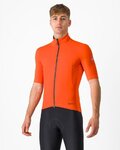 CASTELLI Cyklistický dres s krátkým rukávem - PERFETTO ROS 2 WIND - oranžová