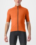 CASTELLI Cyklistický dres s krátkým rukávem - PERFETTO RoS 2 WIND - oranžová