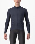 CASTELLI Cyklistický dres s dlouhým rukávem zimní - FLIGHT LS AIR - modrá