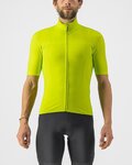 CASTELLI Cyklistický dres s krátkým rukávem - PRO THERMAL MID - světle zelená