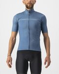 CASTELLI Cyklistický dres s krátkým rukávem - PRO THERMAL MID - modrá