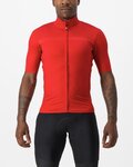 CASTELLI Cyklistický dres s krátkým rukávem - PRO THERMAL MID - červená