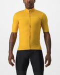 CASTELLI Cyklistický dres s krátkým rukávem - PRO THERMAL MID - žlutá