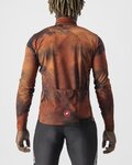 CASTELLI Cyklistický dres s dlouhým rukávem zimní - VENTAGLIO - hnědá/oranžová