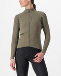 CASTELLI Cyklistický dres s dlouhým rukávem zimní - UNLIMITED TRAIL W - hnědá
