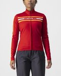 CASTELLI Cyklistický dres s dlouhým rukávem letní - UNLIMITED W THERMAL - červená