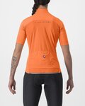 CASTELLI Cyklistický dres s krátkým rukávem - PERFETTO RoS 2 W WIND - oranžová