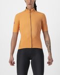 CASTELLI Cyklistický dres s krátkým rukávem - PERFETTO ROS 2 W WIND - oranžová