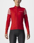 CASTELLI Cyklistický dres s dlouhým rukávem zimní - AUTUNNO - červená