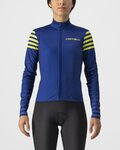 CASTELLI Cyklistický dres s dlouhým rukávem zimní - AUTUNNO - modrá