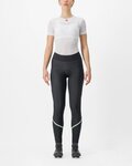 CASTELLI Cyklistické kalhoty dlouhé bez laclu - VELOCISSIMA THERMAL - černá/světle zelená