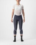 CASTELLI Cyklistické kalhoty 3/4 bez laclu - VELOCISSIMA THERMAL - modrá