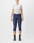 CASTELLI Cyklistické kalhoty 3/4 bez laclu - VELOCISSIMA THERMAL - modrá