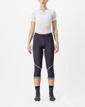 CASTELLI Cyklistické kalhoty 3/4 bez laclu - VELOCISSIMA THERMAL - fialová