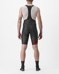CASTELLI Cyklistické kalhoty krátké s laclem - FREE AERO RC KIT - černá/červená