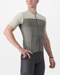 CASTELLI Cyklistický dres s krátkým rukávem - UNLIMITED ENTRATA - šedá/ivory