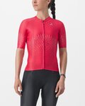 CASTELLI Cyklistický dres s krátkým rukávem - AERO PRO W - červená