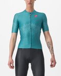 CASTELLI Cyklistický dres s krátkým rukávem - AERO PRO W - zelená