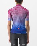CASTELLI Cyklistický dres s krátkým rukávem - MARMO - modrá/růžová