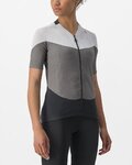 CASTELLI Cyklistický dres s krátkým rukávem - GRADIENT COLOR BLOCK - šedá