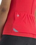 CASTELLI Cyklistický dres s krátkým rukávem - ANIMA - červená