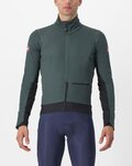 CASTELLI Cyklistická zateplená bunda - ALPHA DOPPIO RoS - zelená