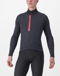 CASTELLI Cyklistický dres s dlouhým rukávem zimní - ENTRATA THERMAL - černá