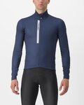 CASTELLI Cyklistický dres s dlouhým rukávem zimní - ENTRATA THERMAL - modrá