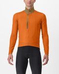 CASTELLI Cyklistický dres s dlouhým rukávem zimní - ENTRATA THERMAL - oranžová