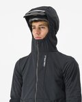 CASTELLI Cyklistická zateplená bunda - TRAIL HOODIE - černá