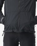 CASTELLI Cyklistická zateplená bunda - TRAIL HOODIE - černá