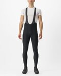 CASTELLI Cyklistické kalhoty dlouhé s laclem - UNLIMITED THERMAL - černá