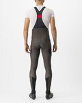 CASTELLI Cyklistické kalhoty dlouhé s laclem - UNLIMITED THERMAL - hnědá