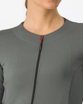 CASTELLI Cyklistický dres s dlouhým rukávem zimní - FLY LS W - šedá