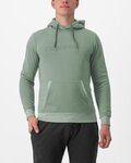 CASTELLI mikina - LOGO HOODIE - světle zelená